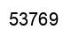 Number 53769 black image