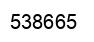 Number 538665 black image