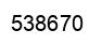 Number 538670 black image