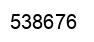Number 538676 black image