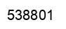 Number 538801 black image