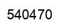 Number 540470 black image