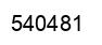 Number 540481 black image