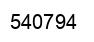 Number 540794 black image