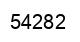 Number 54282 black image