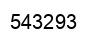 Number 543293 black image