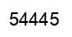 Número 54445 imagen negro