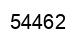 Number 54462 black image