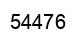 Number 54476 black image