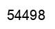 Number 54498 black image