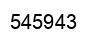 Number 545943 black image