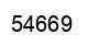 Number 54669 black image