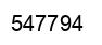 Number 547794 black image