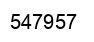 Number 547957 black image