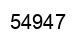 Number 54947 black image