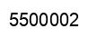 Number 5500002 black image