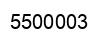Number 5500003 black image