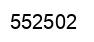Number 552502 black image