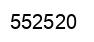 Number 552520 black image