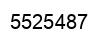 Number 5525487 black image