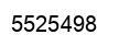 Number 5525498 black image