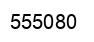 Number 555080 black image