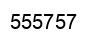 Number 555757 black image