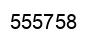Number 555758 black image