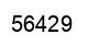 Number 56429 black image