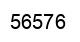 Number 56576 black image