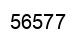 Number 56577 black image