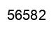 Number 56582 black image
