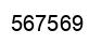 Number 567569 black image