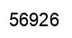 Number 56926 black image