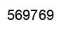 Number 569769 black image