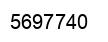 Number 5697740 black image