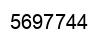Número 5697744 imagen negro