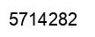 Number 5714282 black image