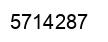 Number 5714287 black image