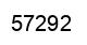 Number 57292 black image