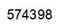 Number 574398 black image