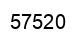Número 57520 imagen negro