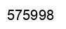 Número 575998 imagen negro