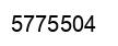 Número 5775504 imagen negro
