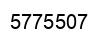 Number 5775507 black image