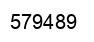 Number 579489 black image