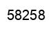 Number 58258 black image