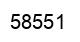 Number 58551 black image