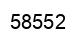 Number 58552 black image