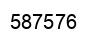 Number 587576 black image